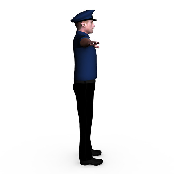3d police male 01 model - Police Male 01 by ignisfatuus